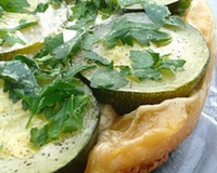 Tatin de courgettes au Boursin