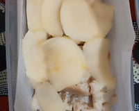 Gâteau de pain perdu, pomme et cannelle