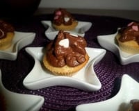 Financier à la chantilly au chocolat