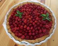 Tarte aux framboises classique