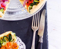 Tarte fine légumes et moutarde