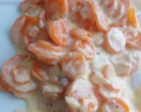 Carottes fondantes à la crème