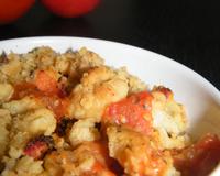 Un crumble savoureux, facile à faire et de saison.