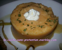 Purée de potiron à la crème