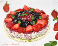 Entremets aux fruits rouges maison