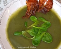 Soupe à la mâche et roquette