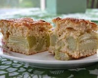 Gâteau de rhubarbe à la mode lorraine