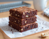 Brownie avec des noix de pécan