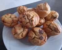 Muffins à la farine de maïs et aux pépites de chocolat