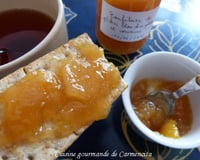 Confiture de pêches plates à la verveine