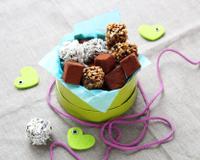 Une seule recette de ganache pour un trio de truffes à offrir (ou pas).