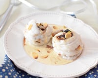 Roulé de cabillaud farci aux olives et aux amandes