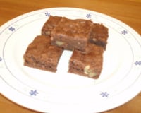 Brownies au chocolat, cannelle et noix