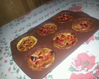 Flan d'aubergines et poivrons