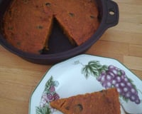 Gâteau de potiron et pruneaux