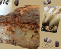 Gâteau miellé aux poires et aux noix