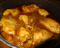 Poulet aux queues d'écrevisses