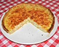 Tarte aux oignons nouveaux