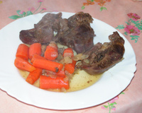 Cœur de porc aux carottes