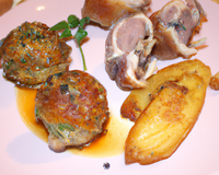 Petit pâtisson et sa farce de brebis frais