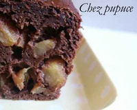 Cake chocolat, pommes & caramel