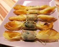 Bonbons lard/pruneau et bonbons au chèvre