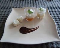 Petites verrines de riz au lait.