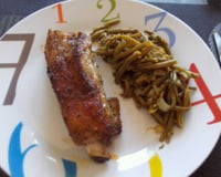 Côtes de veau grillée au thym