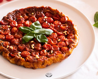 Tarte tatin de tomates cerise