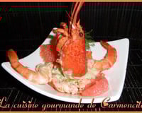 Fraîcheur de homard à l'avocat