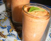 Verrine délicate et onctueuse au poivron; idéal pour les apéros d'été !