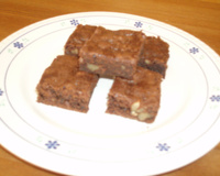 Brownies au chocolat, cannelle et noix