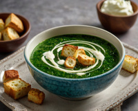Velouté d'épinards et boursin
