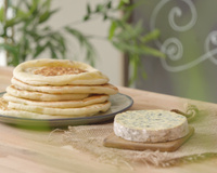 Cheese Naan à la Fourme d'Ambert