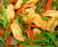 Un wok plein de couleurs.