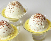 Iles flottantes au micro-ondes