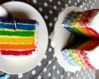 Le gâteau d'anniversaire typique américain, plein de jolies couleurs. Parfait pour les petits et les grands enfants. Depuis le temps que je voulais le réaliser...…