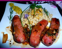 Saucisses de diot et ses crozets