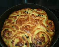 Chinois crème pâtissière et pépites de chocolat