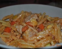 Gratin de macaronis au poulet