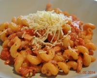 Pates sauce tomates, basilic