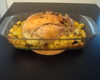 Poulet et ses pommes de terres aux herbes