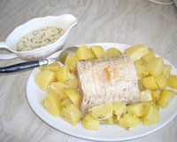 Rôti de porc au lait, pommes fondantes