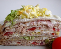 Le mille feuille de crêpes.