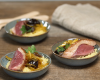 Magret de canard aux pruneaux et semoule