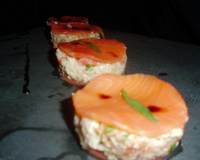 Ronde de crabe et de Saumon