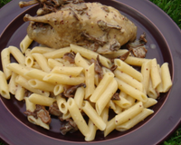 Cailles aux girolles