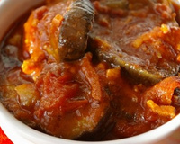 Cassolette d'aubergines à la sauce tomate