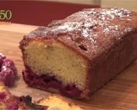 Quatre-quarts aux framboises