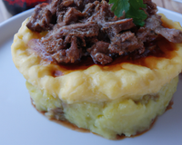 Hachis parmentier d'agneau confit